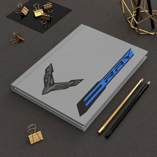 Corvette E-RAY Hardcover Notebook, Daily Journal, Writing Pad, Diary, E-RAY Logo, Lined Notepad, Writing Pad, Corvette Stingray