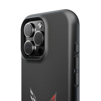 Corvette C8 Magnetic Tough Case, iPhone Case, Impact Resistant, MagSafe, Rubber Liner, Matte or Glossy, Cell Phone Case