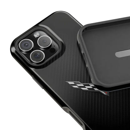 Corvette C8 Magnetic Tough Case, iPhone Case, Impact Resistant, MagSafe, Rubber Liner, Matte or Glossy, Cell Phone Case