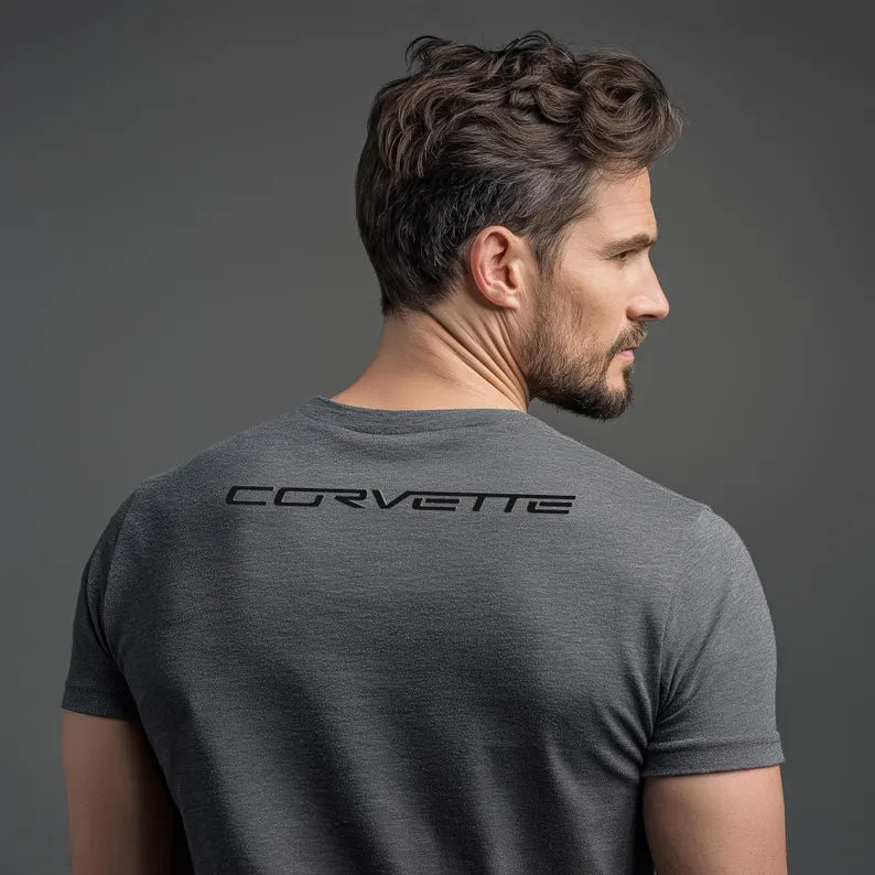 Corvette C6 Blackout Emblem T-Shirt, C6 Logo,  Bella+Canvas T-Shirt, Corvette Apparel, Graphic Tee, Soft T-Shirt