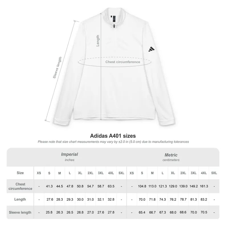 Adidas® Quarter-Zip Corvette C8 Pullover, Athletic Wear, Gym Lovers, Gifts for Him/Her, Casual Wear, Long Sleeve, Orange Corvette Logo