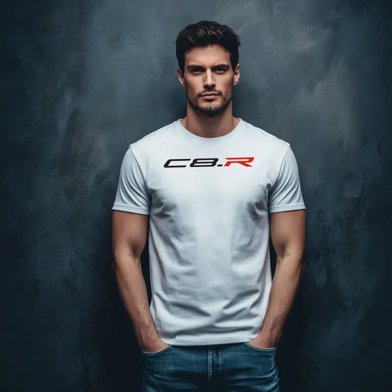 Corvette C8.R T-Shirt, Bella+Canvas T-Shirt, Unisex, Corvette Apparel, Graphic Tee, Soft T-Shirt, C8R Logo