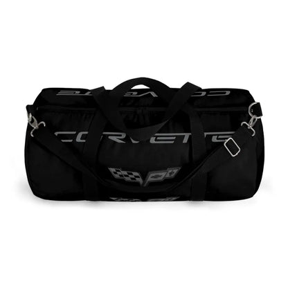 Blackout Corvette Duffel Bag, C6 Logo, Gym Bag, Travel Bag, Gifts for Car Guys, Gifts for Car Girls, Corvette Merch, Overnight Duffel