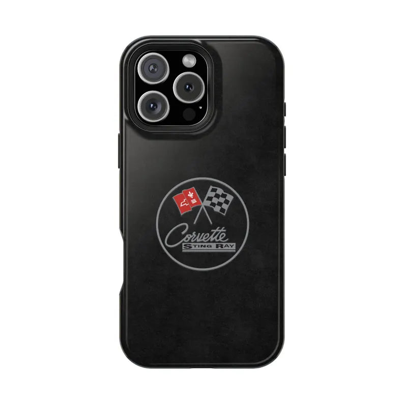 Corvette C2 Magnetic Tough Case, iPhone Case, Impact Resistant, MagSafe, Rubber Liner, Matte or Glossy, Cell Phone Case