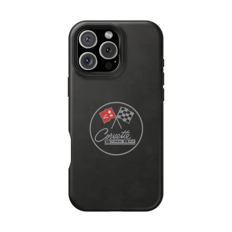 Corvette C2 Magnetic Tough Case, iPhone Case, Impact Resistant, MagSafe, Rubber Liner, Matte or Glossy, Cell Phone Case
