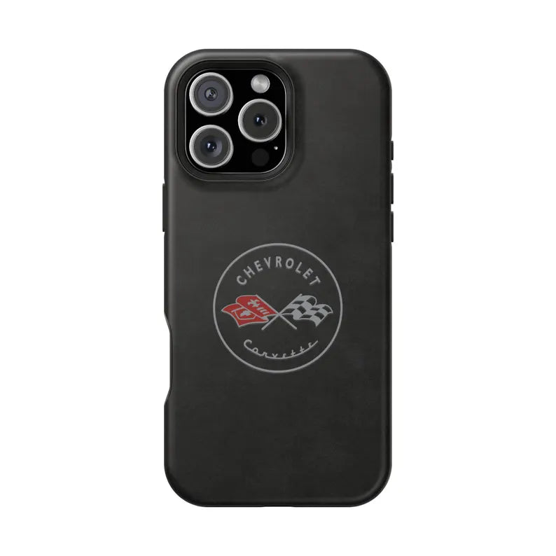 Corvette C1 Magnetic Tough Case, iPhone Case, Impact Resistant, MagSafe, Rubber Liner, Matte or Glossy, Cell Phone Case
