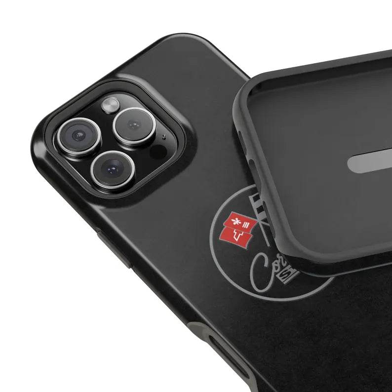 Corvette C2 Magnetic Tough Case, iPhone Case, Impact Resistant, MagSafe, Rubber Liner, Matte or Glossy, Cell Phone Case