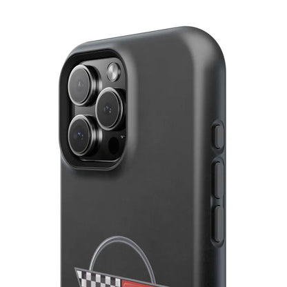 Corvette C4 Magnetic Tough Case, iPhone Case, Impact Resistant, MagSafe, Rubber Liner, Matte or Glossy, Cell Phone Case