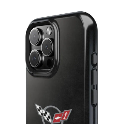 Corvette C5 Magnetic Tough Case, iPhone Case, Impact Resistant, MagSafe, Rubber Liner, Matte or Glossy, Cell Phone Case