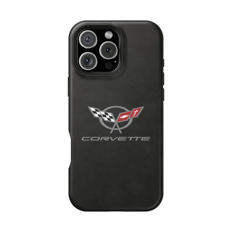 Corvette C5 Magnetic Tough Case, iPhone Case, Impact Resistant, MagSafe, Rubber Liner, Matte or Glossy, Cell Phone Case