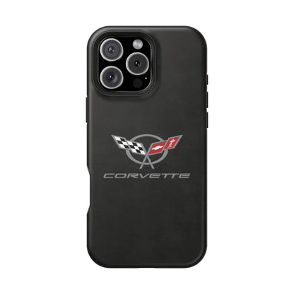 Corvette C5 Magnetic Tough Case, iPhone Case, Impact Resistant, MagSafe, Rubber Liner, Matte or Glossy, Cell Phone Case
