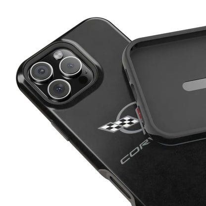 Corvette C5 Magnetic Tough Case, iPhone Case, Impact Resistant, MagSafe, Rubber Liner, Matte or Glossy, Cell Phone Case
