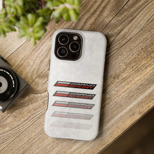 Corvette Grand Sport Magnetic Tough Case, iPhone Case, Impact Resistant, MagSafe, Rubber Liner, Matte or Glossy, Cell Phone Case