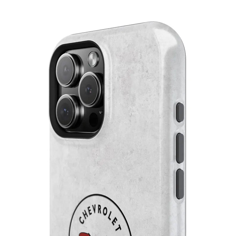 Corvette C1 Magnetic Tough Case, iPhone Case, Impact Resistant, MagSafe, Rubber Liner, Matte or Glossy, C1 Emblem, C1 Logo, Cell Phone Case