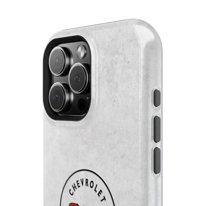 Corvette C1 Magnetic Tough Case, iPhone Case, Impact Resistant, MagSafe, Rubber Liner, Matte or Glossy, C1 Emblem, C1 Logo, Cell Phone Case