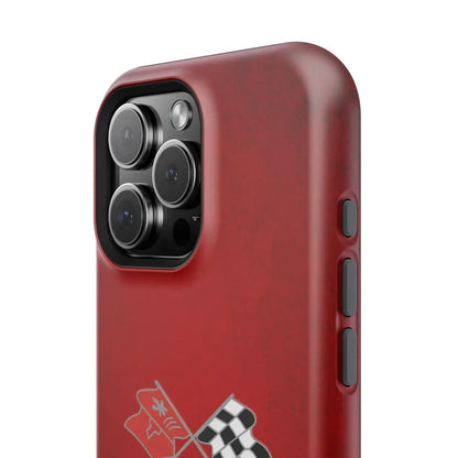 Corvette C3 Magnetic Tough Case, iPhone Case, Impact Resistant, MagSafe, Rubber Liner, Matte or Glossy, C3 Emblem, C3 Logo, Cell Phone Case