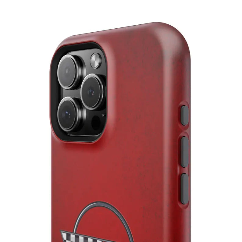 Corvette C4 Magnetic Tough Case, iPhone Case, Impact Resistant, MagSafe, Rubber Liner, Matte or Glossy, C4 Emblem, C4 Logo, Cell Phone Case