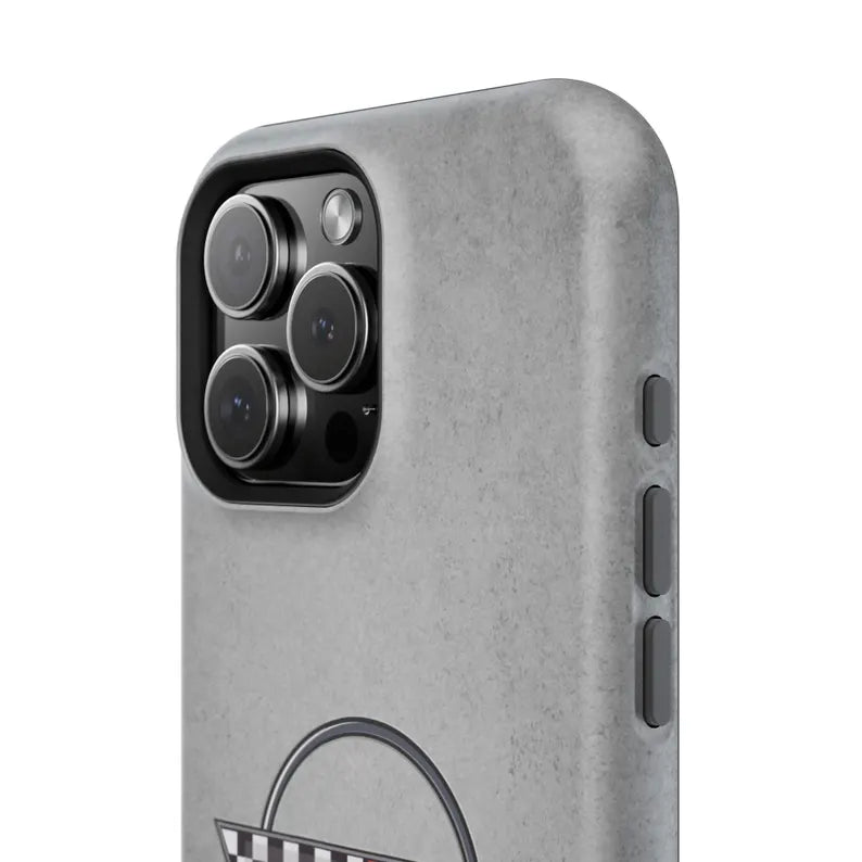 Corvette C4 Magnetic Tough Case, iPhone Case, Impact Resistant, MagSafe, Rubber Liner, Matte or Glossy, C4 Emblem, C4 Logo, Cell Phone Case