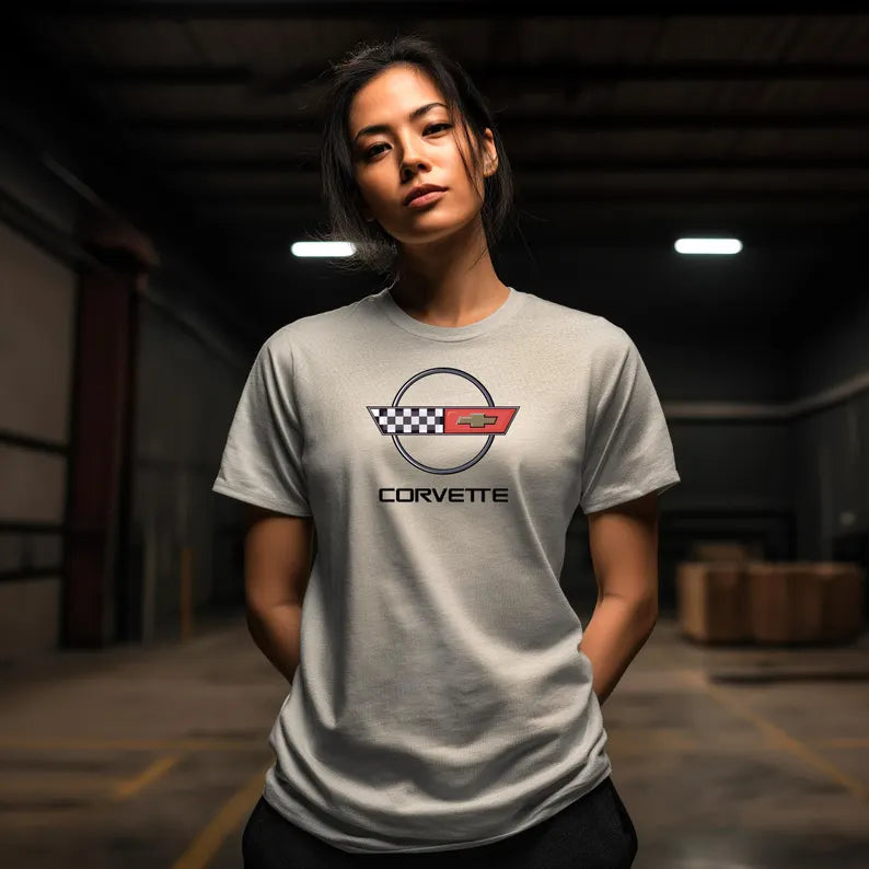 Corvette C4 T-Shirt, C4 Logo, Bella+Canvas T-Shirt, Corvette Apparel, Graphic Tee, Soft T-Shirt, Unisex T-Shirt, Raceday Gear