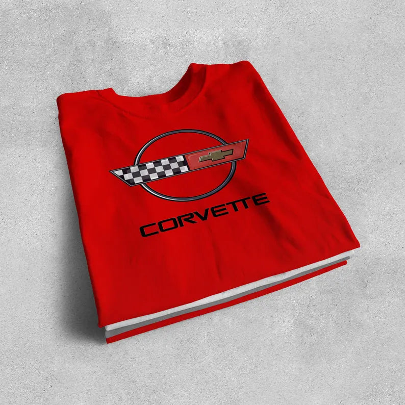Corvette C4 T-Shirt, C4 Logo, Bella+Canvas T-Shirt, Corvette Apparel, Graphic Tee, Soft T-Shirt, Unisex T-Shirt, Raceday Gear