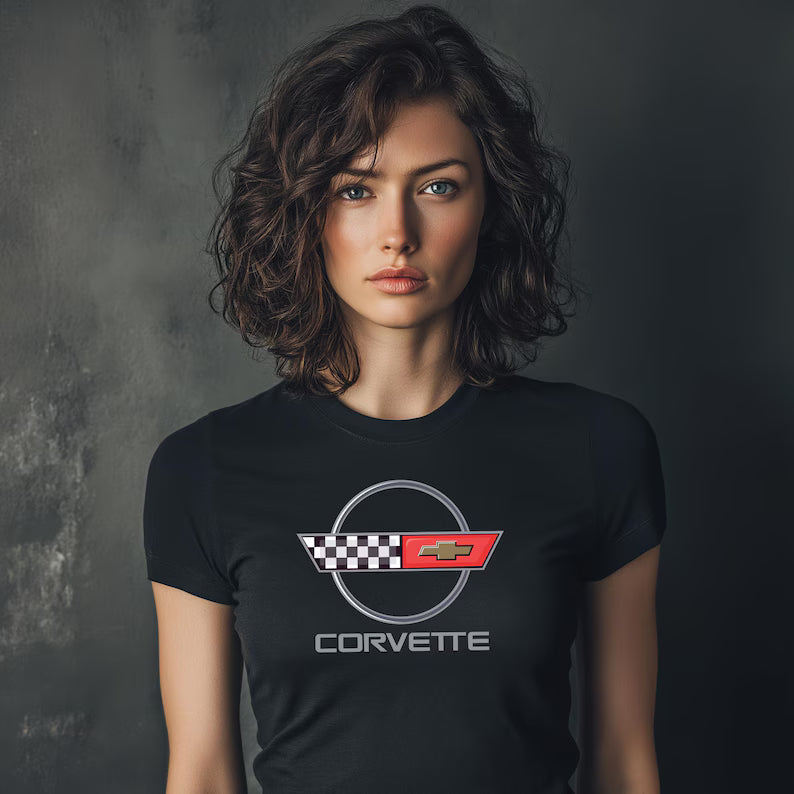 Corvette C4 T-Shirt, C4 Logo, Bella+Canvas T-Shirt, Corvette Apparel, Graphic Tee, Soft T-Shirt, Unisex T-Shirt, Raceday Gear