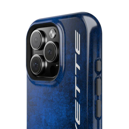 Corvette Blue C8 iPhone Case - Corvette Samsung Phone Case - Cell Phone Case - Impact Resistant - Rubber Liner - Matte or Glossy