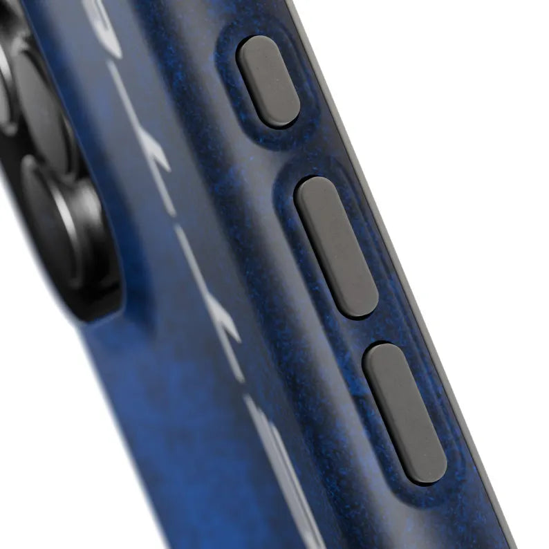 Corvette Blue C8 iPhone Case - Corvette Samsung Phone Case - Cell Phone Case - Impact Resistant - Rubber Liner - Matte or Glossy