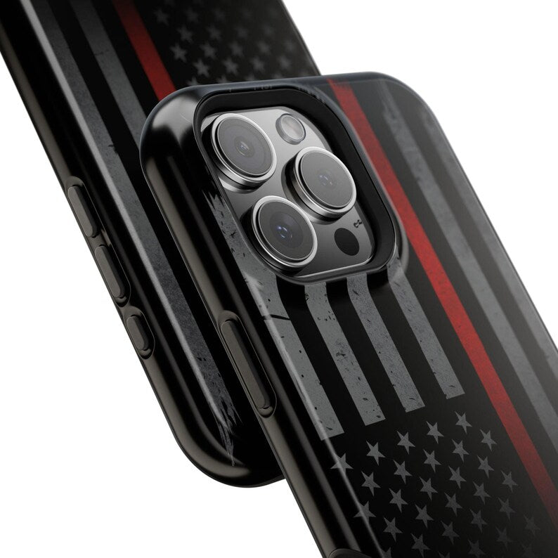 Corvette C7 "Red Lives Matter" Magnetic Tough Case, iPhone Case, Impact Resistant, MagSafe, Rubber Liner, Matte or Glossy, Cell Phone Case