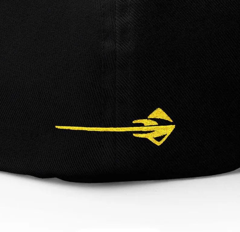 Corvette Stingray Logo Baseball Cap, Flexfit Hat, Stretchy Band, Black Hat, Corvette Gear, Embroidery