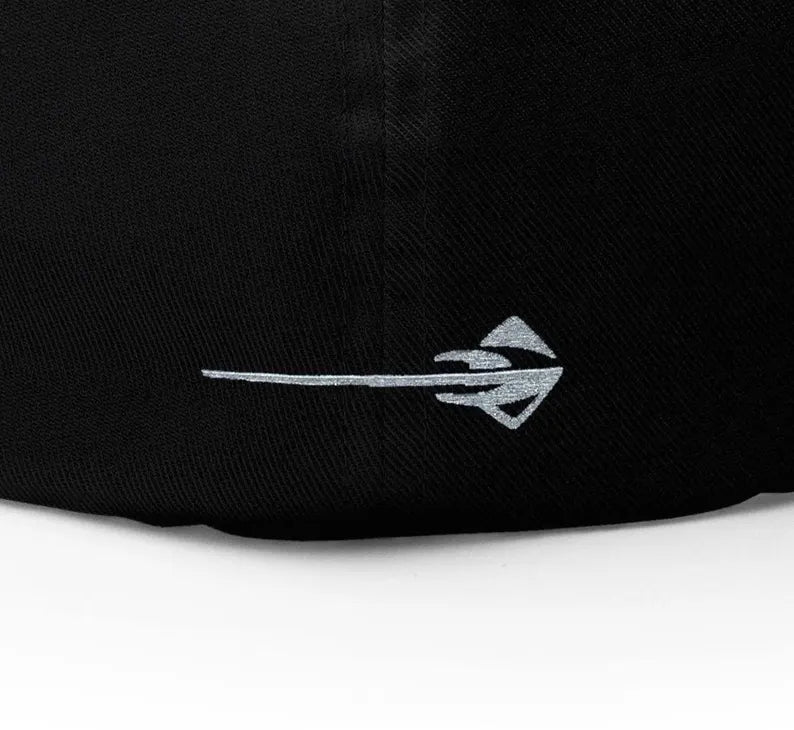 Corvette Stingray Logo Baseball Cap, Flexfit Hat, Stretchy Band, Black Hat, Corvette Gear, Embroidery
