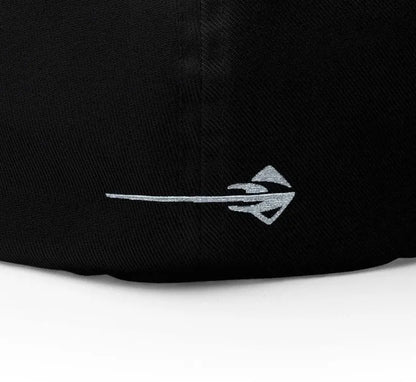 Corvette Stingray Logo Baseball Cap, Flexfit Hat, Stretchy Band, Black Hat, Corvette Gear, Embroidery