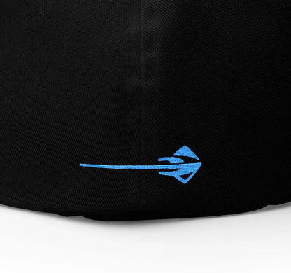 Corvette Stingray Logo Baseball Cap, Flexfit Hat, Stretchy Band, Black Hat, Corvette Gear, Embroidery