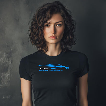 Corvette C8 Stingray T-Shirt, Bella+Canvas T-Shirt, Corvette Apparel, Graphic Tee, Soft T-Shirt, Unisex