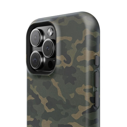 Corvette C2 Camo Magnetic Tough Case, iPhone Case, Impact Resistant, MagSafe, Rubber Liner, Matte or Glossy, Cell Phone Case