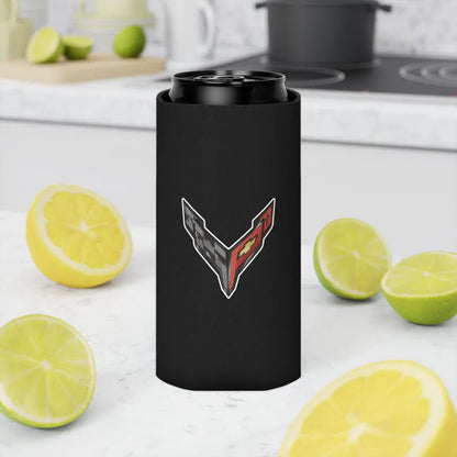 Corvette C8 Can Coozie, Regular and Slim, Beer and Soda Coozie, Race Day Beverage Holder, Car Enthusiast Gift, Party Favor, Tailgate
