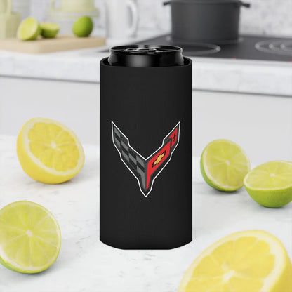 Corvette C8 Can Coozie, Regular and Slim, Beer and Soda Coozie, Race Day Beverage Holder, Car Enthusiast Gift, Party Favor, Tailgate