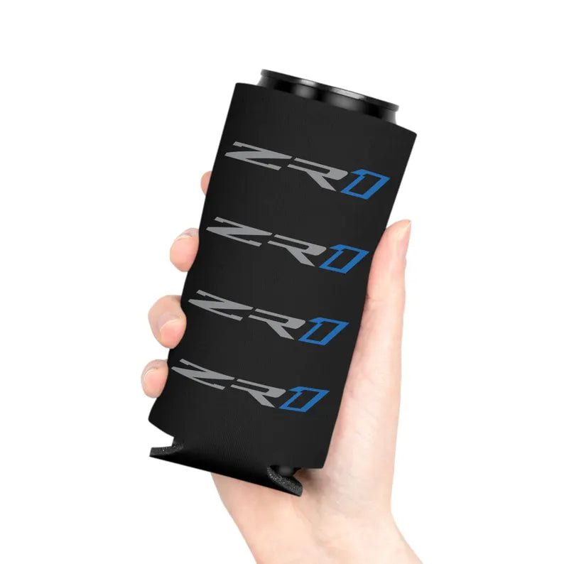 Corvette ZR1 Can Coozie, Regular and Slim, Beer and Soda Coozie, Race Day Beverage Holder, Car Enthusiast Gift, Party Favor, Tailgate
