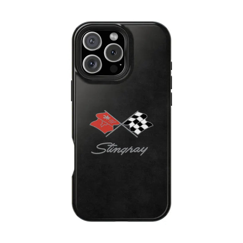 Corvette C3 Magnetic Tough Case, iPhone Case, Impact Resistant, MagSafe, Rubber Liner, Matte or Glossy, Cell Phone Case