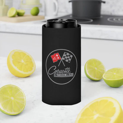 Corvette C2 Can Coozie, Regular and Slim, Beer and Soda Coozie, Race Day Beverage Holder, Car Enthusiast Gift, Party Favor, Tailgate