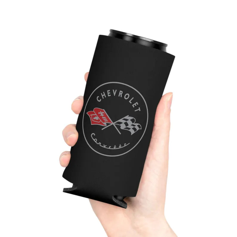 Corvette C1 Can Coozie, Regular and Slim, Beer and Soda Coozie, Race Day Beverage Holder, Car Enthusiast Gift, Party Favor, Tailgate