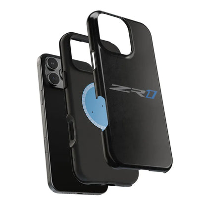 Corvette ZR1 Magnetic Tough Case, iPhone Case, Impact Resistant, MagSafe, Rubber Liner, Matte or Glossy, Cell Phone Case