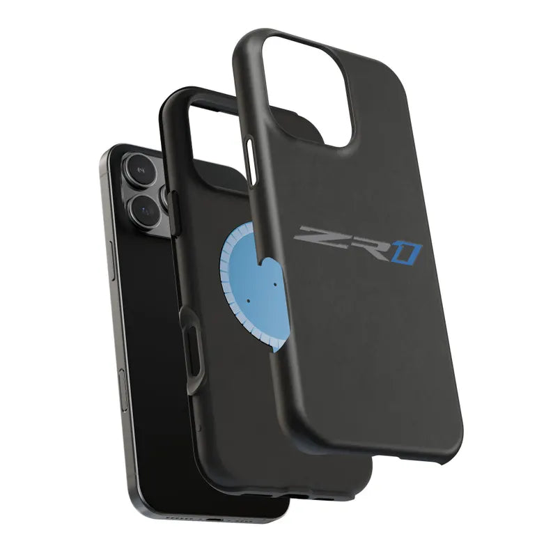 Corvette ZR1 Magnetic Tough Case, iPhone Case, Impact Resistant, MagSafe, Rubber Liner, Matte or Glossy, Cell Phone Case