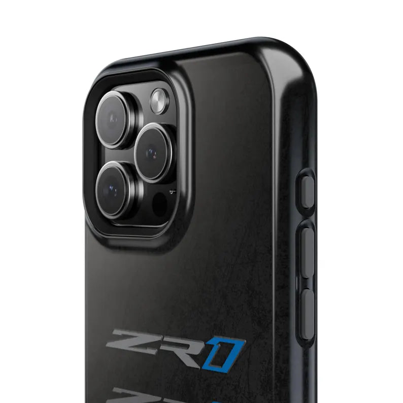 Corvette ZR1 Magnetic Tough Case, iPhone Case, Impact Resistant, MagSafe, Rubber Liner, Matte or Glossy, Cell Phone Case