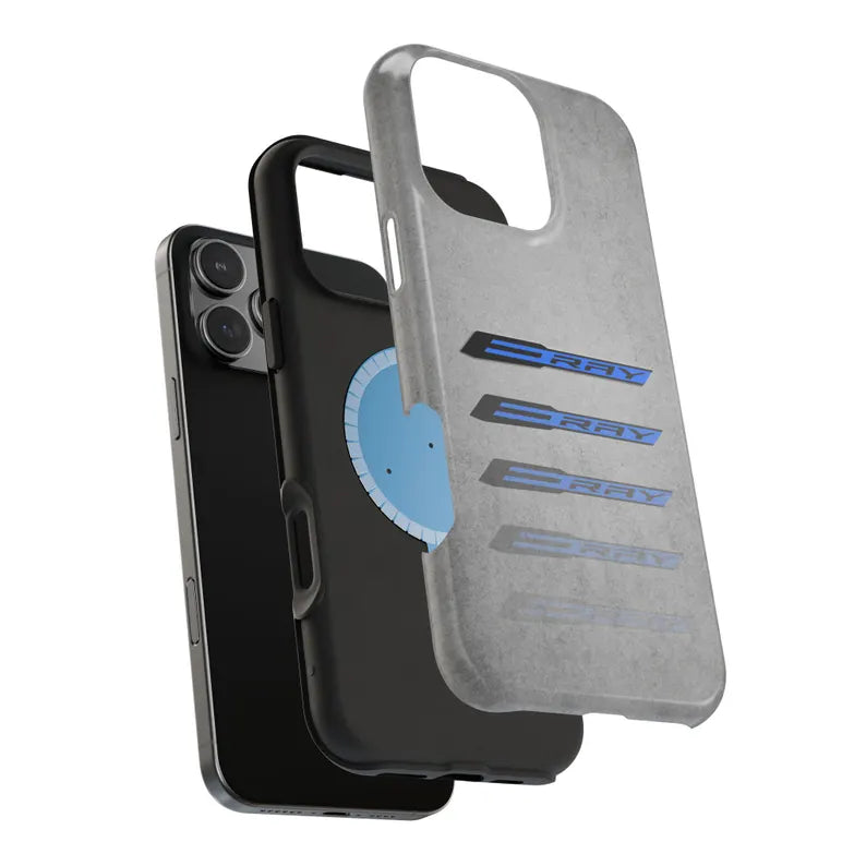 Corvette E-RAY Magnetic Tough Case, iPhone Case, Impact Resistant, MagSafe, Rubber Liner, Matte or Glossy, Cell Phone Case