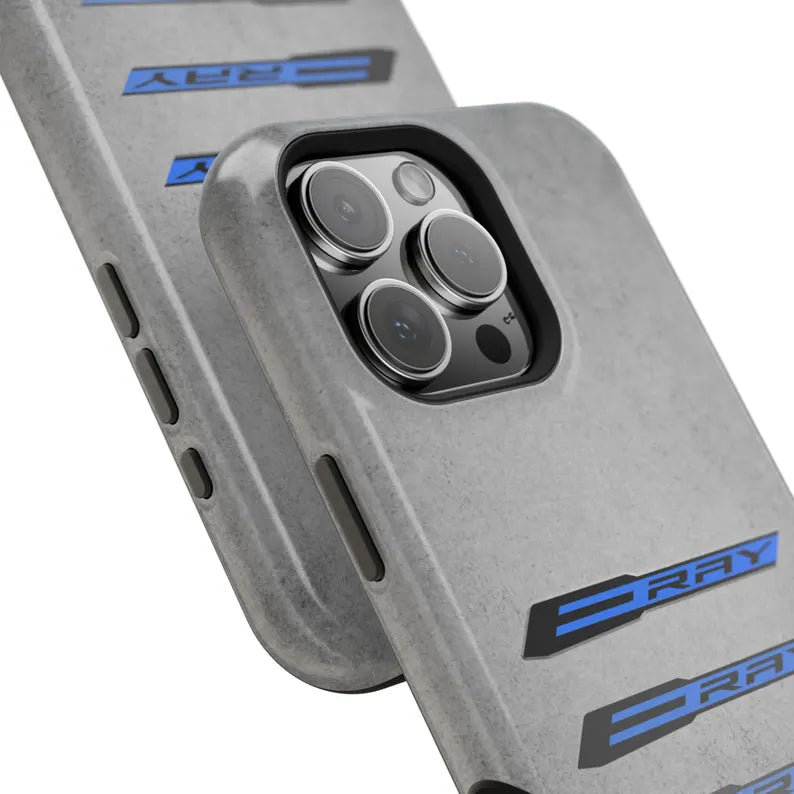 Corvette E-RAY Magnetic Tough Case, iPhone Case, Impact Resistant, MagSafe, Rubber Liner, Matte or Glossy, Cell Phone Case
