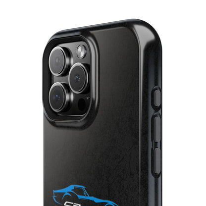 Corvette C3 Stingray Magnetic Tough Case, iPhone Case, Impact Resistant, MagSafe, Rubber Liner, Matte or Glossy, Cell Phone Case