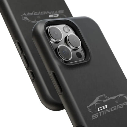 Corvette C3 Stingray Magnetic Tough Case, iPhone Case, Impact Resistant, MagSafe, Rubber Liner, Matte or Glossy, Cell Phone Case