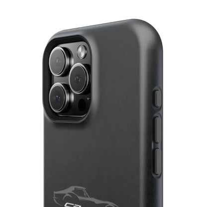 Corvette C3 Stingray Magnetic Tough Case, iPhone Case, Impact Resistant, MagSafe, Rubber Liner, Matte or Glossy, Cell Phone Case
