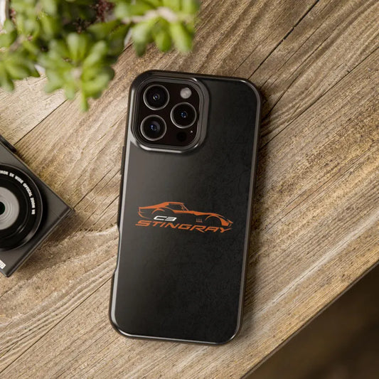 Corvette C3 Stingray Magnetic Tough Case, iPhone Case, Impact Resistant, MagSafe, Rubber Liner, Matte or Glossy, Cell Phone Case