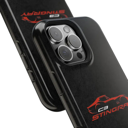 Corvette C3 Stingray Magnetic Tough Case, iPhone Case, Impact Resistant, MagSafe, Rubber Liner, Matte or Glossy, Cell Phone Case